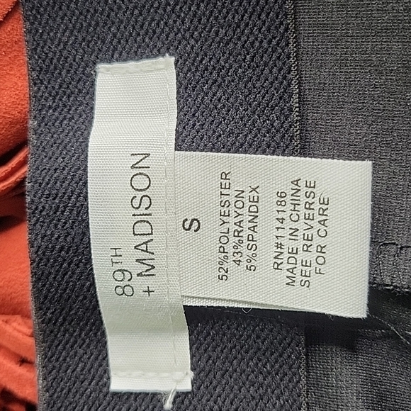 89th AND MADISON Black and Gray Animal Print Skirt Size Small - Picture 6 of 6